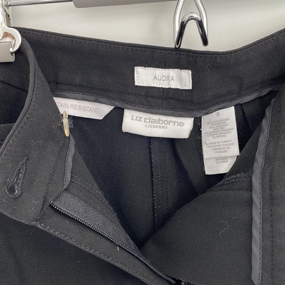 Liz Claiborne Women's Audra Black Pants; Size 8 - Picture 5 of 5
